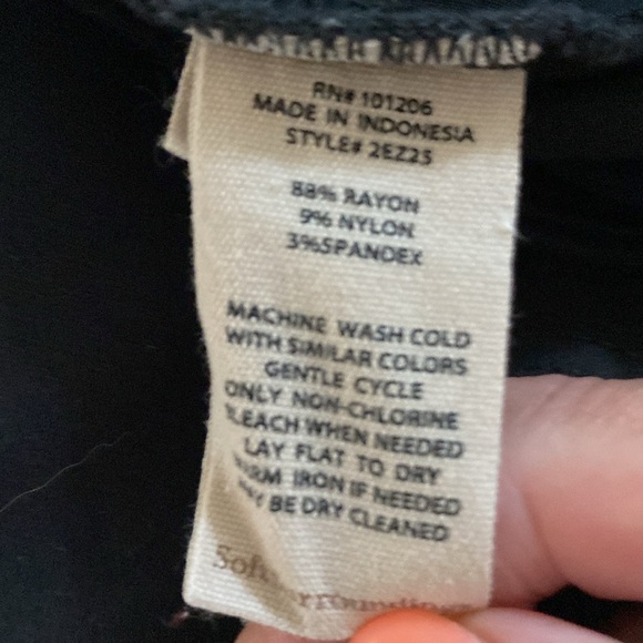 Soft Surroundings Perfect Ponte Black Boot Cut Pull On Pants - Picture 8 of 8